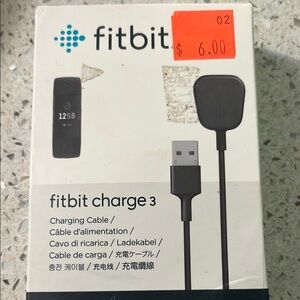 Fitbit Charge 3 Black Charging Cable